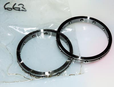 Mainshaft bearing spacer rings